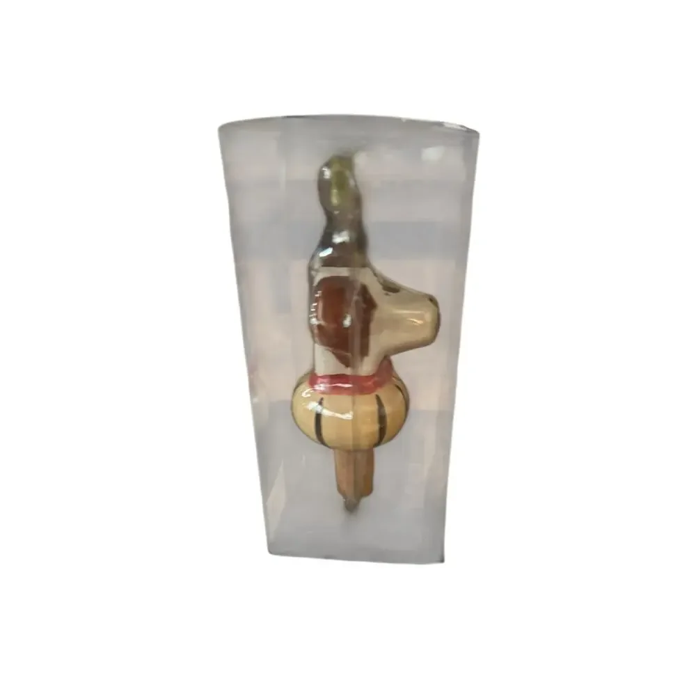 Dog Bottle Stopper Hand Decorated Ceramic